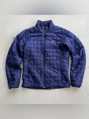 Patagonia Nano Puff Jacket Men Size Small Quilted Outdoor Zip Up